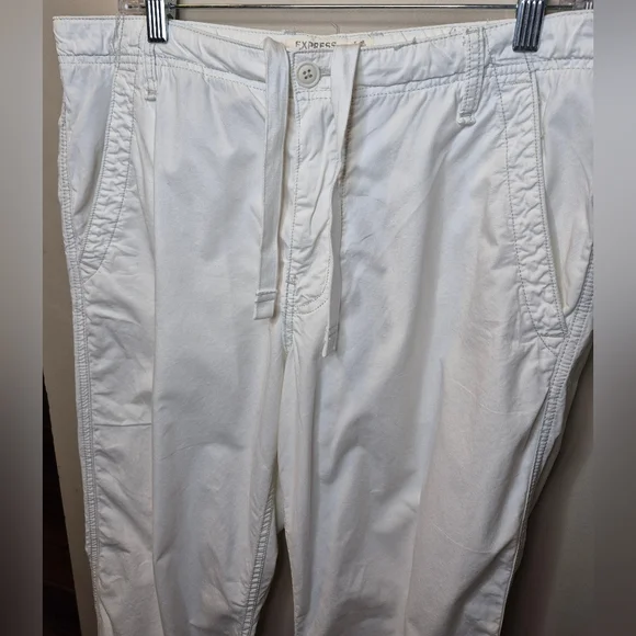 Express White Drawstring Pants - Picture 9 of 11